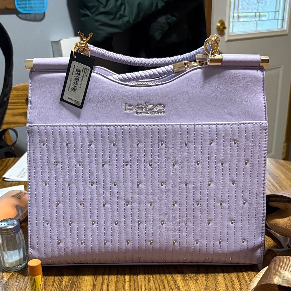 bebe Lavender Shoulder Bag